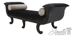 72200: HENREDON Mahogany Regency Chase Fainting Couch Or Recamier