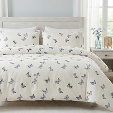 Duvet Cover Set Size 100 Cotton Duvet Cover 3 Pcs Cute Printed King Butterfly