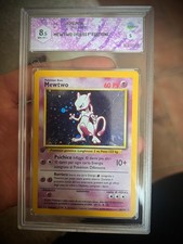 Pokemon Mewtwo Set Base Prima Edizione #10 Graad 8.5 Mint 1 italiano