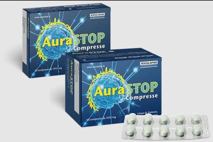 AuraSTOP 80 CPR Integratore per Benessere Mentale e Tensione Testa