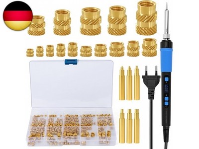 257 Stück Gewindeeinsätze Lötspitzen Set, 90W LED Einstellbar Temperatur Lö
