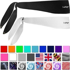 Halo Headband I Tie Version Sweatband - Custom Fit - ALL COLORS - Made in USA