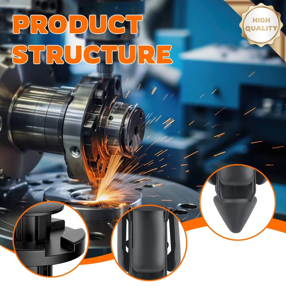 Para Nissan Infiniti Sujetador Guardabarros Guardabarros Pinzas de Empuje Remache de Plástico Foto 3 de 4