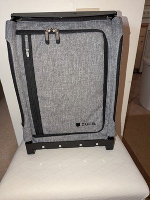 Zuca Rolling Bag  - Black & Gray - Built-in table on top - 20'' Tall