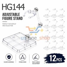 12PC HG144 Adjustable Action Figure Display Holder Base Doll Model Support Stand
