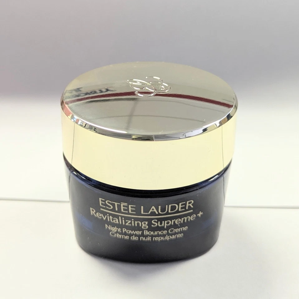 Crema revitalizante Estee Lauder Supreme + Night Power Bounce 1,0 oz + 0,24 oz nueva sin caja Foto 2 de 3