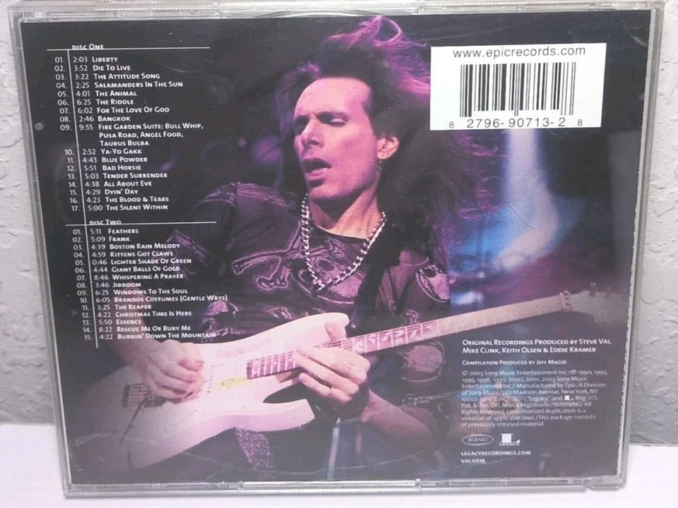 The Infinite Steve Vai: An Anthology by Steve Vai (CD, Nov-2003, 2 Discs) B95 - Image 2 of 2