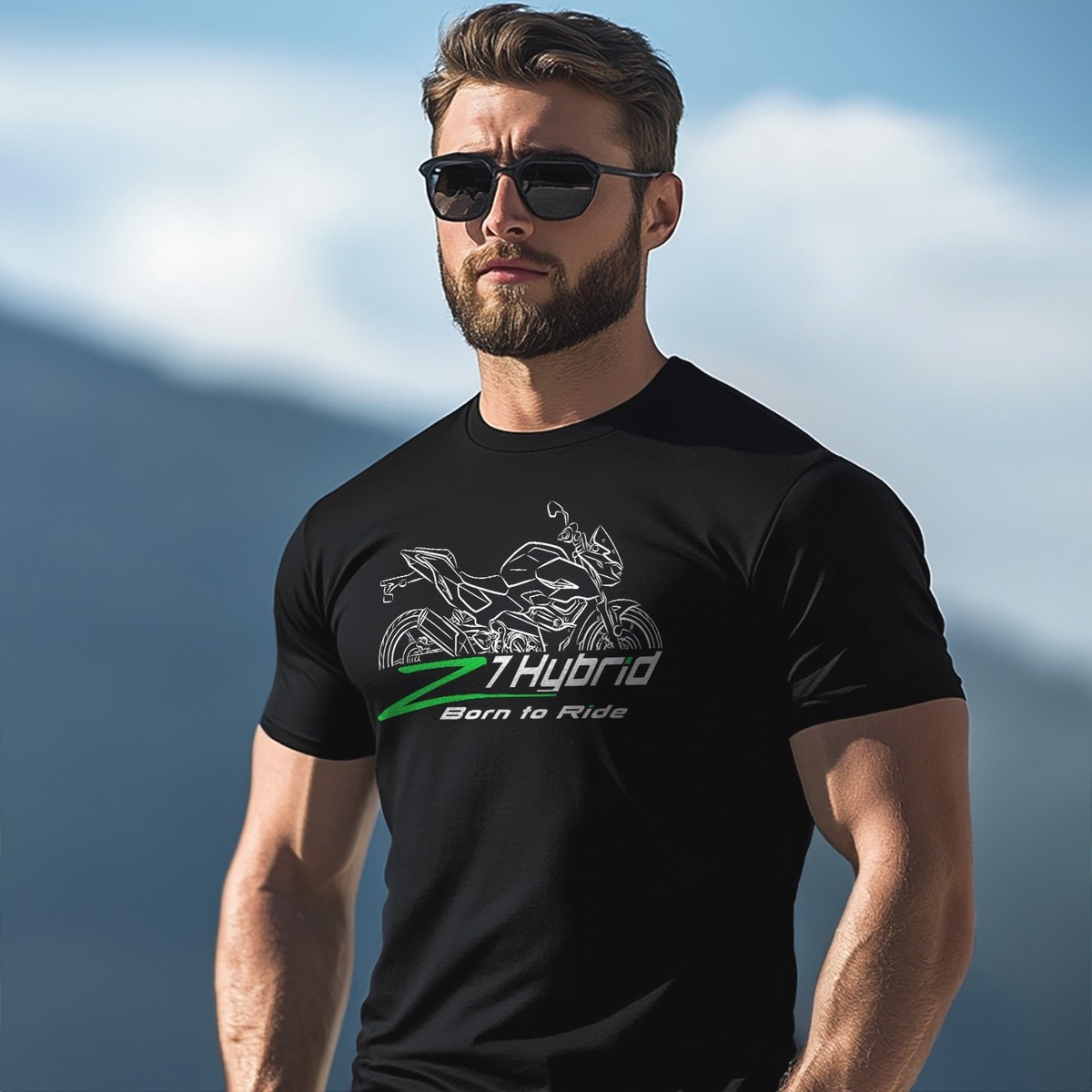 Kawasaki Z7 Hybrid 2024-2025 - Motorcycle T-Shirt for Riders | eBay