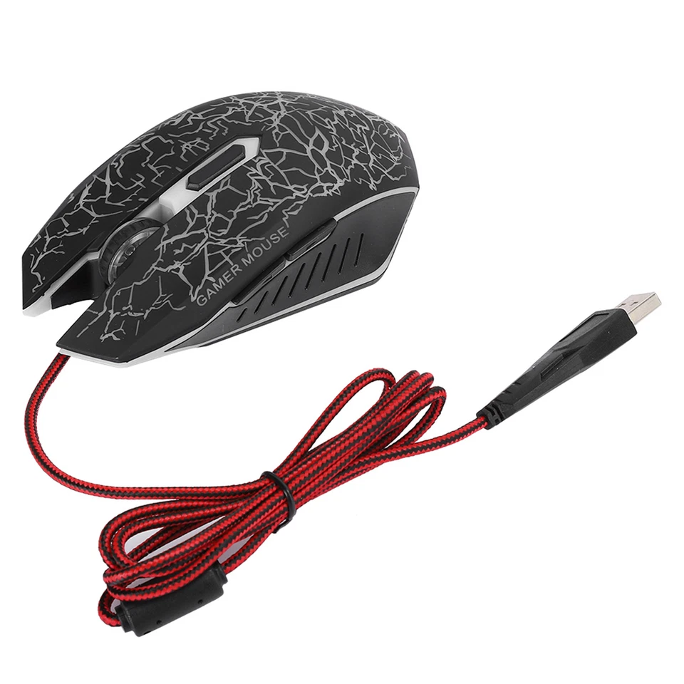 A70 Mice Gamier Wired 6 Buttons Ergonomic LED USB Gamer Mice For Computer La New - Image 2 of 4
