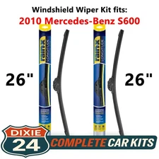 Rain-X Longitude Windshield Wiper Kit fits: 2010 Mercedes-Benz S600 (26" & 26")