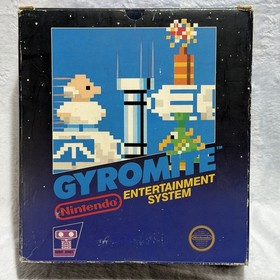 Gyromite⭐️NICE Complete CIB Big Box⭐️Nintendo NES Original RARE Rob Robot Bundle