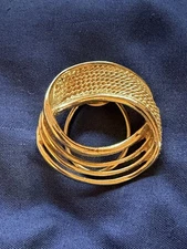 Gold Toned Scarf Clip