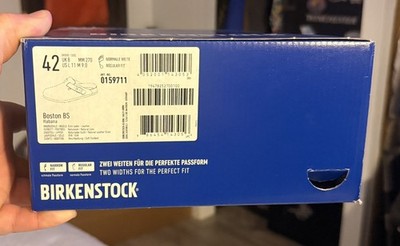 Birkenstock Boston Men s Brown Leather Clog Sandals US 11(42)