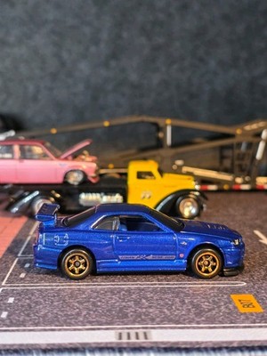 2026 Hot Wheels Blue Nissan Skyline GTR R34 Unspun Loose Un-spun