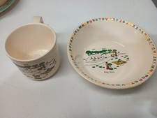 Vintage Interpur Child s ABC Park Bowl and Cup 1985