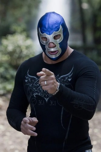 Blue Demon - Máscara Lucha Libre Lycra Lentequilla y Vinilo Tamaño: Ajustable - Imagen 11 de 13