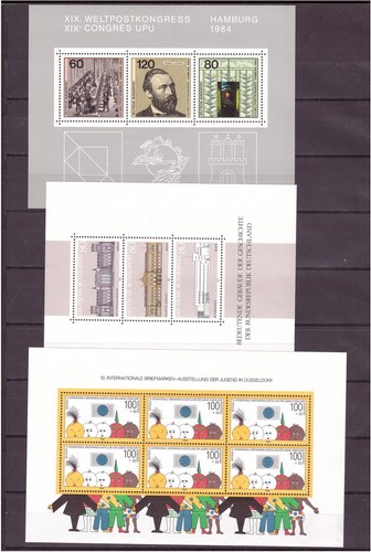 BRD 1982-1990 Block19-Block21 postfrisch, Top Qualität