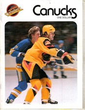 1979 - St Louis Blues vs Vancouver  program & stat sheet