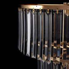 Wedding Gold Crystal Flower Stand, Round Pedestal Stand, Crystal Flower Stand