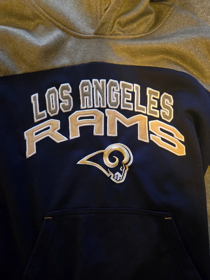 NFL - Los Angeles Rams - длинным рукавом - команды цвета - молодежный размер M - толстовка с капюшоном - Изображение 2 из 3