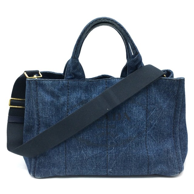prada denim shoulder bag