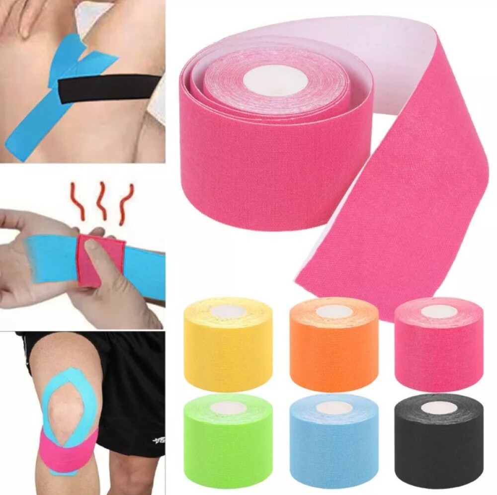 12Stk Kinesio Tape 5cmx5m Kinesiologie Knie Schulter Sporttape Luftdurchlässiger