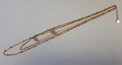 Collier Sautoir 6 Rangs Perles Noires Et Bois Facetté - Vintage, Excellent état - Multicolore