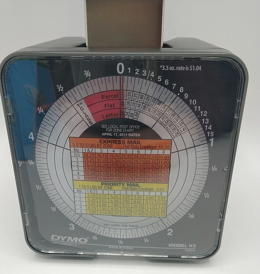 Báscula postal mecánica de mesa Pelouze modelo K5 capacidad 5 libras Foto 2 de 4