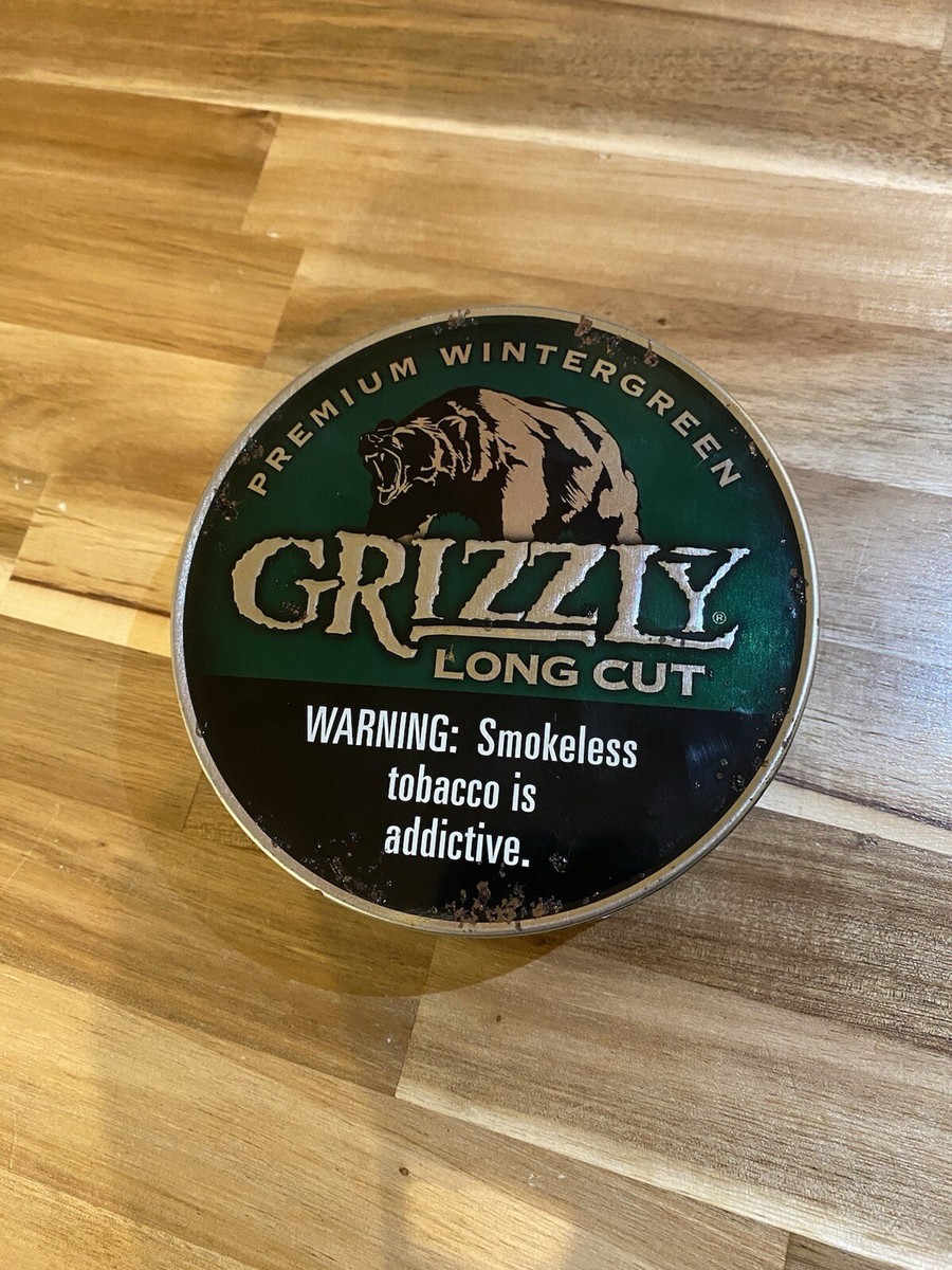 grizzly tobacco big can GRIZZLY BIG CAN UNOPENED