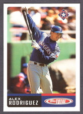 2002 Topps Total Baseball Alex Rodriguez Texas Rangers Base Card #650