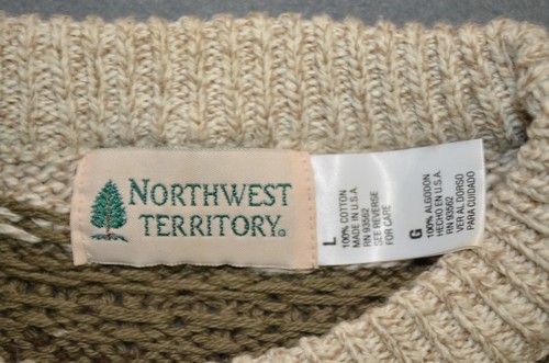 Northwest Territory Knit Warm Fisherman Sweater Mens Large Pullover Chunky - Picture 3 of 6