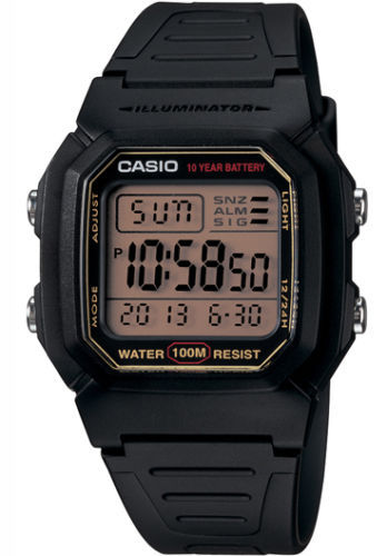 NEW Casio W800HG-9AV Men's 100M Snooze Alarm Chronograph Digital Watch