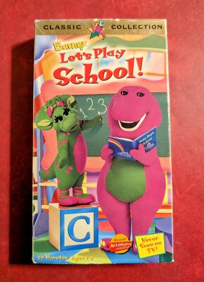 Barney - Let s Play School! (1999 VHS)  ABC s 123 s Songs Rare Never Seen On TV