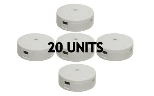 20A Junction Box 4 Terminal Electrical Wiring Cable Connector Plastic White 59mm - Picture 7 of 8
