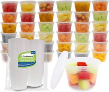Food Storage Containers 36 Set 16 oz Plastic Deli Containers with Lids