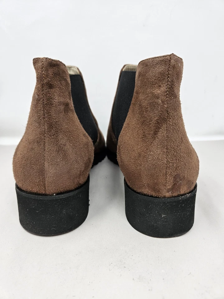 Amalfi By Rangoni Womens Boots Sz-11.5M Enrico Chelsea Brown Suede Lightweight  - Image 4 of 4