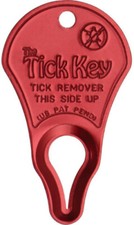 Tick Key Tick Removal Device PN-81002 2 1/2" overall. Heavy anodized aluminum co