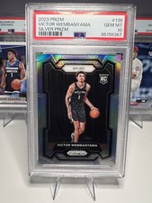2023-2024 Panini Prizm Victor Wembanyama #136 Silver Prizm PSA 10