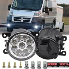 for Ram Promaster 1500 2500 3500 14-21 Front Bumper Fog Light Driving Lamps pair