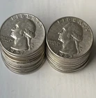 [Lot of 20 Coins] 1/2 Roll - Washington Quarter - 90% Silver - Choose how many!