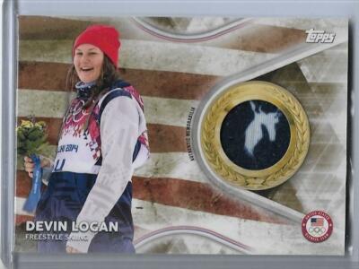 RARE 2018 TOPPS OLYMPICS DEVIN LOGAN RELIC CARD ~ /25 ~ USA FREESTYLE SKIING