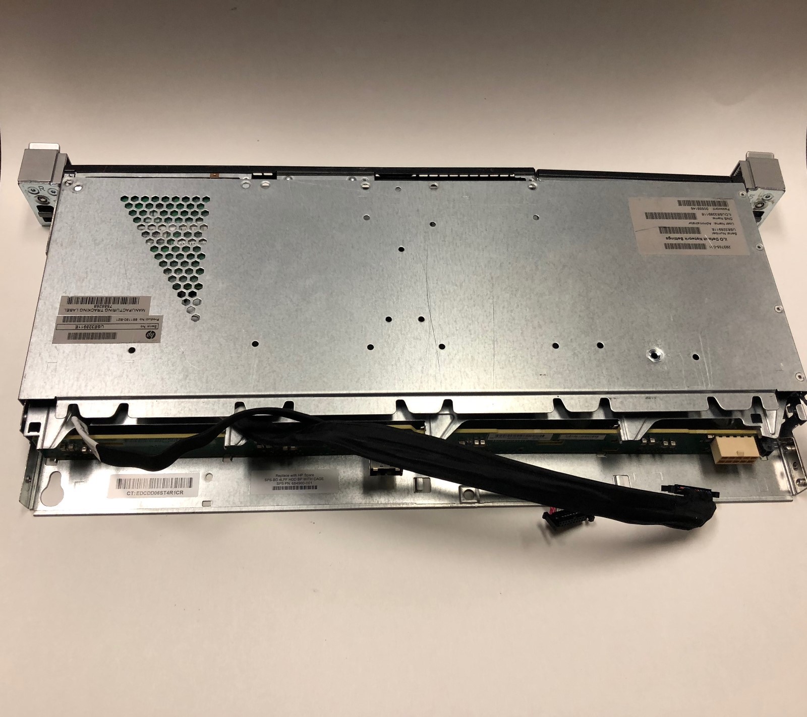HP 684960-001 DL360E G8 LFF Backplane & Hard Drive Cage 667869-001 ...