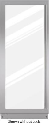 Sub-Zero 7007201 Left Hinge Glass Door Panel w/ Tubular Handle, 4'' Toe Kick