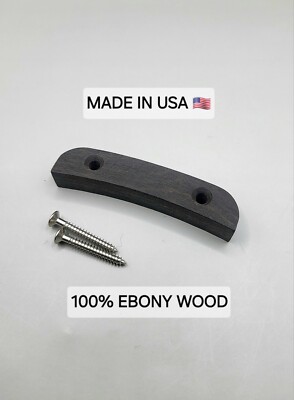 Gibson Bass Wooden (Ebony) Thumb Rest, Tug Bar 