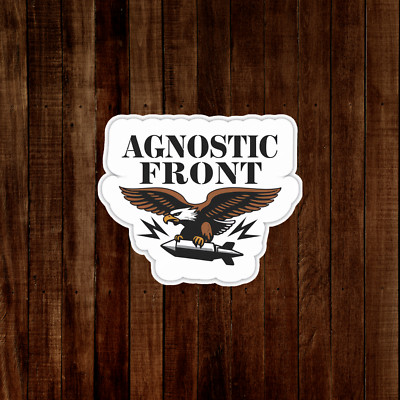 Agnostic Front Punk Rock Eagle Sticker - Classic 80s Hardcore Music Band Decal #