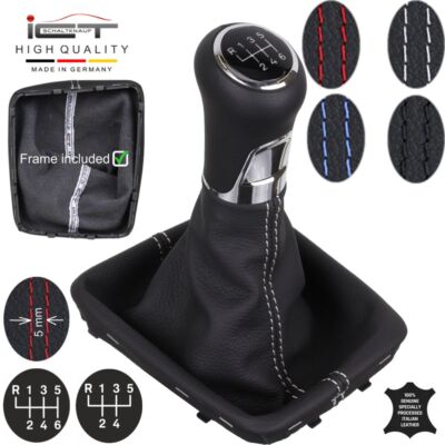 ICT Schaltknauf Schaltsack Leder für VW Golf Sportsvan neu A38