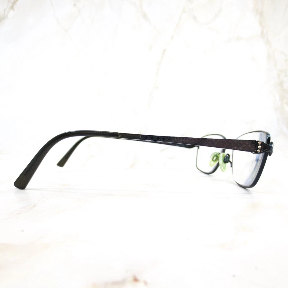 Flexon Lana 412 Eyeglasses Frame Women's Navy Blue Full Rim Square 53-17-135 - Image 3 of 4