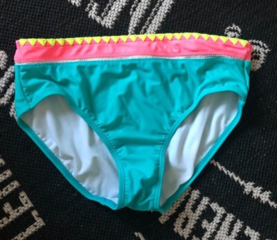 OP OCEAN PACIFIC S 3-5 Turquoise Blue Pink Neon Bathing Swim