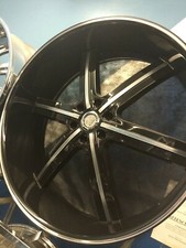 28 Inch Black Machined U2 55 Wheels Rims 6x139.7 6x5.5 26 Machine