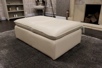 Private Editions DUAL Fußhocker - Leder Designer Oversized Fußhocker & Stuhl